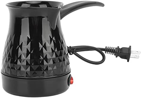 Diydeg 600ml Stainless Steel Electric Turkish Coffee Maker, Removable Anti-Scald Handle for Arabic Greek Coffee
