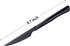 Black Steak Knife Set, 6 Piece Stainless Steel Kitchen Knife Set & Kitchen Utility Knives, 8.7 Inch Serrated Steak Knives, Dinner Knives, Sharp Knife with Ergonomic Handles by Seeshine