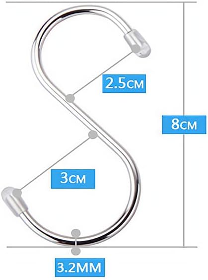 5 Pcs White Awning Clothes Hook for RV Caravan Camper, Organizer Rack Hanger for Outdoor Car Tools
