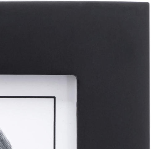 Malden 4x6 Picture Frame - Black, Wide Real Wood Molding, Real Glass