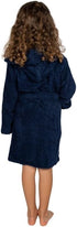 9-12 BAGNO MILANO Kids Organic Turkish Cotton Hooded Beach Cover-Up Towel, GOTS Certified, for Boys and Girls (Navy