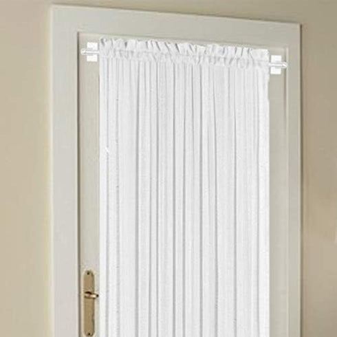 Turquoize Magnetic Curtain Rods, 2 Pack, Adjustable Length from 9 inch to 16 inch, White