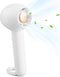 Portable Mini Handheld Fan, Rechargeable Personal Lash Fan for Women Makeup, 2 Speeds for Indoor Outdoor Travel - White
