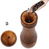 8 Inch Oak Wooden Pepper Mill Grinder - Refillable with Adjustable Coarse to Fine (1 Pack)