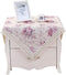 Cotton Farmhouse Tablecloth,Flower Farmhouse Bedside Cover,Nightstand Table Cover, Country Style Table Cloth,