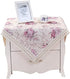 Cotton Farmhouse Tablecloth,Flower Farmhouse Bedside Cover,Nightstand Table Cover, Country Style Table Cloth,