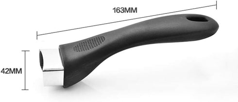 Pot Handle, Scald-Proof Long Handle Pans Replacement Grip Handle Removable Handle Cookware Pot Lid Handle with Screw Kitchen Cookware Accessories