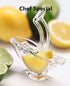 New Acrylic Manual Lemon Slice Squeezer, Portable Transparent Fruit Juicer, Hand Juicer for Orange Lemon
