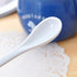 AKOAK 5-Inch White Ceramic Spoon - Ideal for Coffee, Tea, Yogurt, and Desserts