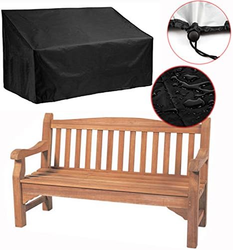 Silvotek 2 210D 53" 26" 35" Seater Garden Bench Cover Waterproof Outdoor Bench Cover with Durable Oxford Material+