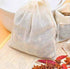 HLLMX 20 PCS Reusable Tea Bag Spice Bags, Unbleached Muslin Bags for Herbs, Tea, Coffee, Cooking