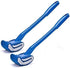 Toilet Brush Bowl Brush - Scratch-Free Curved Design for Deep Cleaning, Easy to Store (2pc Blue)
