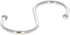 MroMax 50mm/1.97" Stainless Steel S Hooks, Silver S Shaped Hook Hangers for Multiple Uses, 8Pcs