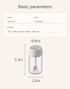 2 Piece Spice Jars with Airtight Lid and Spoon, 8.8oz Glass Condiment Pot for Kitchen Counter