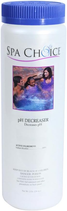 2.5-Pounds 2-Pack 100% SpaChoice Premium pH Decreaser for Hot Tub, Sodium Bisulfate, Made in USA