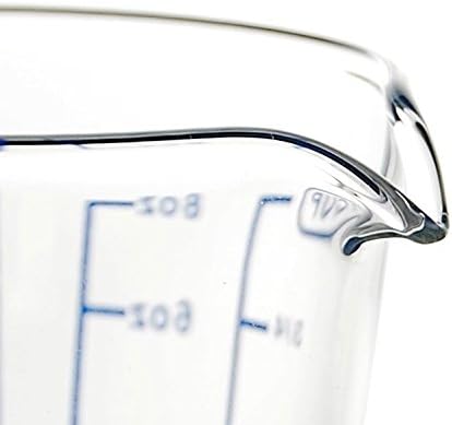 2 Cup Borosilicate Glass Measuring Cup with 50ML Intervals Scale - New Kitchen Accessories for Easy Liquid and Powder