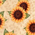 Covers For The Home Deluxe Elastic Edged Flannel Backed Vinyl Fitted Table Cover - Sunflower Pattern - Fits Tables up