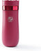 BENFUCHEN Travel Coffee Press, 12oz Vacuum Insulated Portable French Press, Stainless Steel Coffee Maker, Rose Red