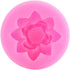 Pink Lotus Flower Silicone Molds,Fondant Candy Making Chocolate Molds,for DIY Cupcake Cake Topper Decoration Pastry and Baking Molds Bakeware