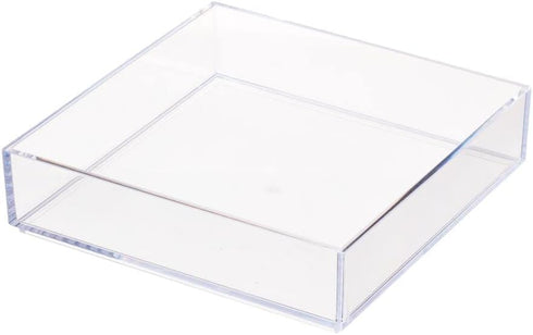 iDesign Decorative Countertop Vanity Tray Organizer for Bathroom, Bedroom, Closet, Entryway, The Clarity Collection –