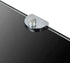 vidaXL Black Tempered Glass Corner Wall Shelf - Compact Design
