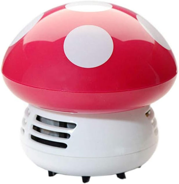 Milisten Portable Tabletop Cleaner, Lovely Handheld Mushroom Sweeper, Mini Cute Vacuum for Desk Cleaning