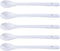 AKOAK 6.7" Ceramic Egg Spoon Set of 5 - White Long-Handled Teaspoon for Coffee, Tea, Yogurt, Ice Cream