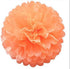 12Pcs Pom Poms of 10" 12" 14" Tissue Paper Craft Kit for Wedding, Birthday, Baby Shower Decorations - Orange