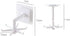 365Home Hanging Utensil Holder Hooks, Wall Mount Kitchen Utensil Hanger with 6 Hooks, 360 Degrees Rotating