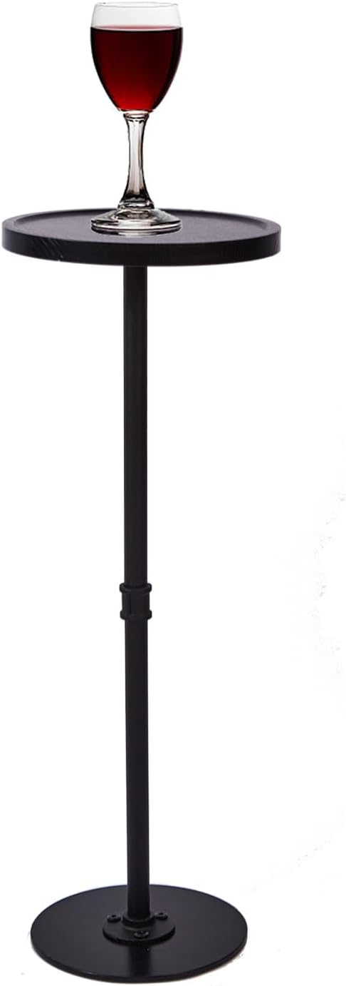 Tall Side Table, Small Round Side Tables, Drink Stand Pedestal Side Table,