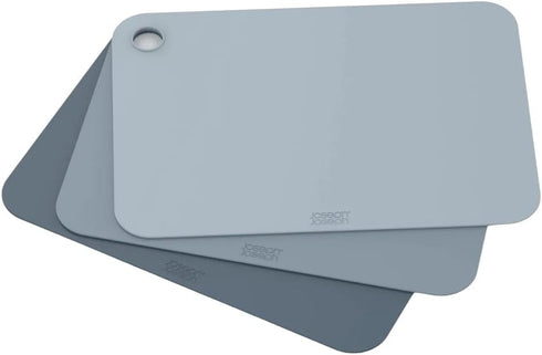 Joseph Joseph Set of 3 Pop Chopping Mats, Sky Blue