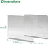 Bee Neat Closet Organization with Acrylic Clear Shelf Dividers - 2 Pack Shelf Separators for Clothes, Towels, and Books