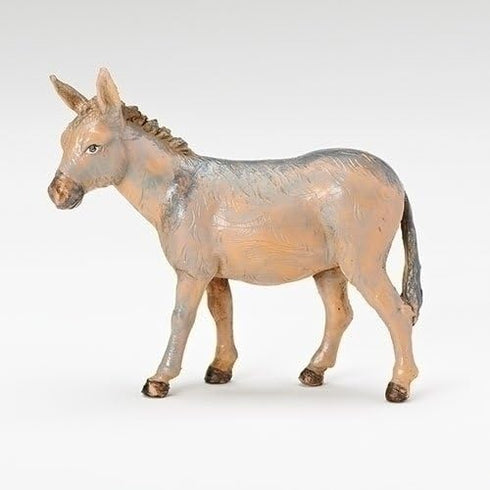 Roman Fontanini Inc. Standing Donkey - 5" Animals Collection - Nativity Figure and Accessories, Hand Sculpted