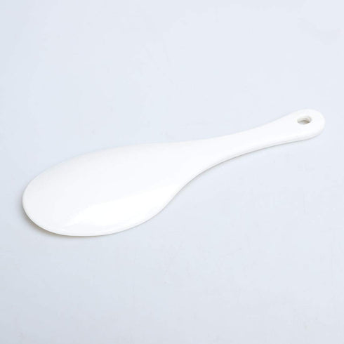 uxcell Plastic Non-Stick Rice Paddle, White Food Service Spoon Scoop
