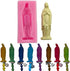 Silicone 3D Molds, Virgin Mary Chocolate Cake Candle Ice Decoration Tool, DIY Bakeware Molds Kit