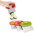 Joie Crinkle Cutter Kitchen Knife for Vegetables, Stainless Steel Blade, Colors Vary