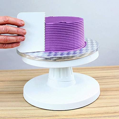 PME Side Scrapers, Patterned Edge Plastic Set of 4