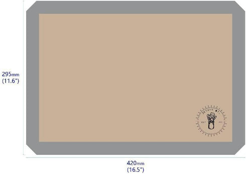 Silicone Baking Mats, Half Size Baking Sheet Liners, Pack Of 4, Oven Safe, Non-Stick, Perfect for Cookies and Cakes