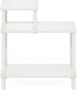 3-Tier Furinno Turn-N-Tube Side Table, Rectangle Sofa End Table with Open Shelf, Toolless Assembly Night Stand, Bedside