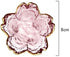 WILL Small Glass Dish Nordic Style Gold Inlay Glass Sauce Bowl Mini Japanese Cherry Blossoms Seasoning Plate For Ice Cream Fruit Sala by WILL