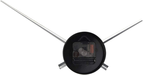 Timelike Large DIY 3D Wall Art Clock Hands Decor with Quartz Clock Mechanism Accessories (Black)