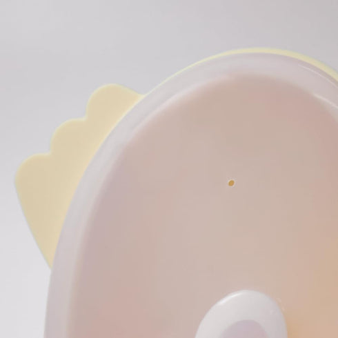 JOONIE Lovely Heart Shaped Food Storage Containers, Microwave Silicone Steamer for Baby (Vanilla, Large 700ml)