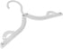 SE 12-Piece Folding Ultra Compact Travel Hangers (Black & White), Open 16-Inches, Folded 5-Inches