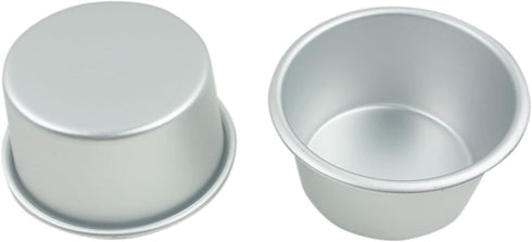 6 Packs Popover Pan, Large Individual Muffin Mold, Aluminium Pudding Cup for Baking Pie, Egg Tart, Cake