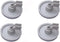 (4 Packs) 154174401 Dishwasher Lower Wheels - Fits for Kenmore Gibson Westinghouse Tappan Dishwasher Compatible with