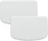 Plastic Bench Scraper for Baking - 2 White Bowl Scrapers, Flexible Food Safe Dough Cutter
