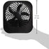 O2COOL Treva 5 Inch Battery Powered Fan, Portable Desk Fan with Compact Folding & Tilt Design, Black