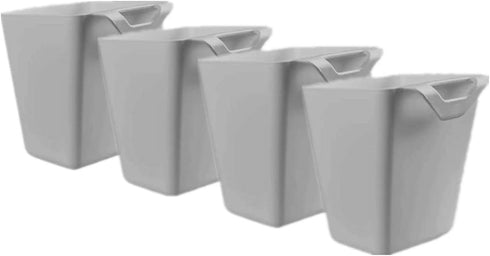 Rikyo 4 Pack Hanging Cup Holders,Trolley Basket Storage,Rolling Cart Accessories,4.75x4"Hanging Pencil Holder Storage