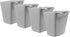 Rikyo 4 Pack Hanging Cup Holders,Trolley Basket Storage,Rolling Cart Accessories,4.75x4"Hanging Pencil Holder Storage