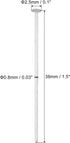 100 Pack 2.5mm 38mm PATIKIL Chandelier Connector Clip Pins, OD x L Chandelier Replacement Prism Copper Pins